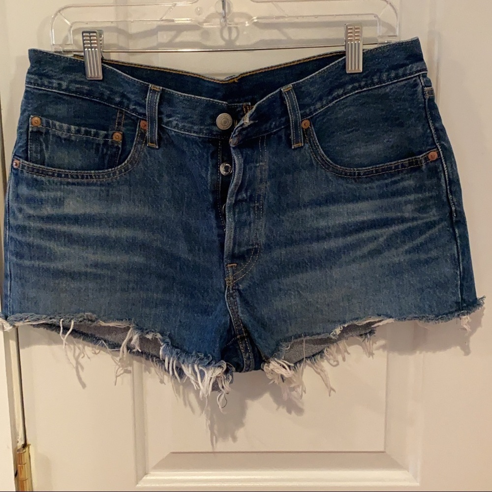 Levi 501 Button Fly Cut Off Shorts